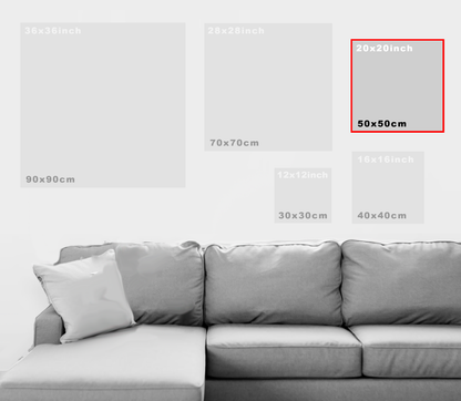 10 Canvas Boards - size 50x50 cm