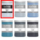 Acrylverf lichtblauw grijs - 1L pot - Vullow C1 hobbyverf voor canvas