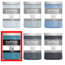 Acrylverf petrolblauw - 1L pot - Vullow C4 hobbyverf voor canvas
