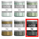 Acrylverf diepgroen zwart - 1L pot - Vullow F6 hobbyverf voor canvas
