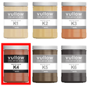 Acrylverf gebrand oranje - 1L pot - Vullow K4 hobbyverf voor canvas