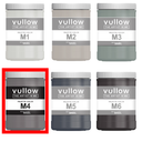 Acrylverf antraciet - 1L pot - Vullow M4 hobbyverf voor canvas