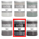 Acrylverf donker antraciet - 1L pot - Vullow M5 hobbyverf voor canvas
