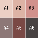 Acrylverf set - Kleurenpalet A - 6 kleuren - Vullow hobbyverf voor canvas