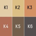 Acrylverf set - Kleurenpalet K - 6 kleuren - Vullow hobbyverf voor canvas