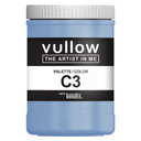 Acrylverf middenblauw - 1L pot - Vullow C3 hobbyverf voor canvas