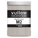 Acrylverf middengrijs - 1L pot - Vullow M2 hobbyverf voor canvas