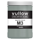 Acrylverf donkergrijs - 1L pot - Vullow M3 hobbyverf voor canvas