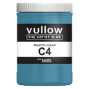Acrylverf petrolblauw - 1L pot - Vullow C4 hobbyverf voor canvas