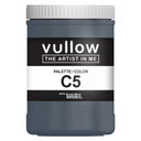 Acrylverf donker petrol - 1L pot - Vullow C5 hobbyverf voor canvas