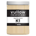 Acrylverf crème - 1L pot - Vullow K1 hobbyverf voor canvas
