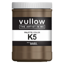 Acrylverf warm bruin - 1L pot - Vullow K5 hobbyverf voor canvas