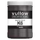 Acrylverf donkerbruin - 1L pot - Vullow K6 hobbyverf voor canvas