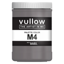 Acrylverf antraciet - 1L pot - Vullow M4 hobbyverf voor canvas